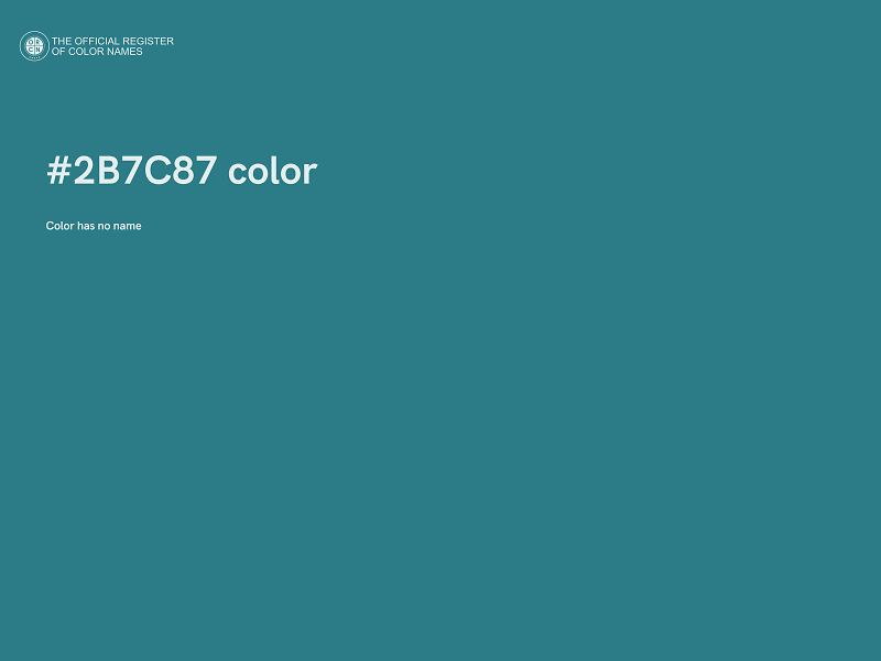 #2B7C87 color image