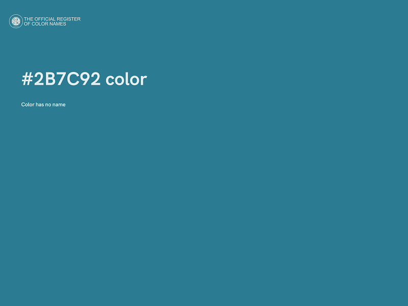 #2B7C92 color image