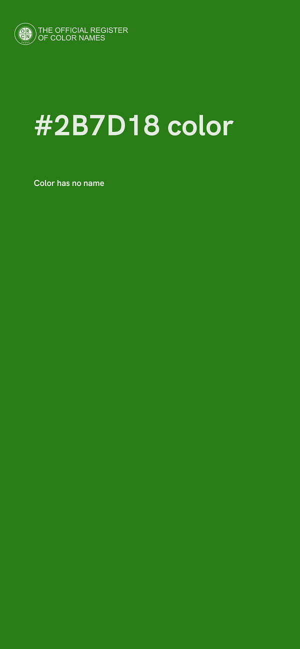 #2B7D18 color image
