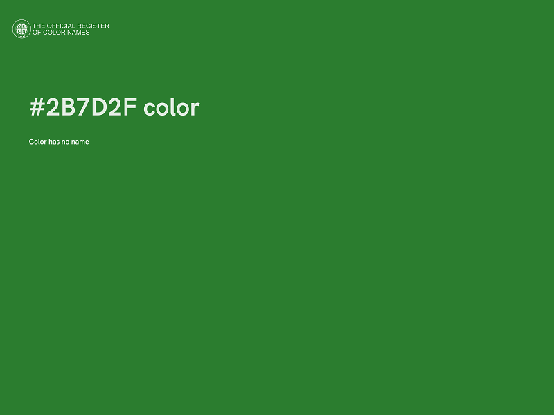 #2B7D2F color image