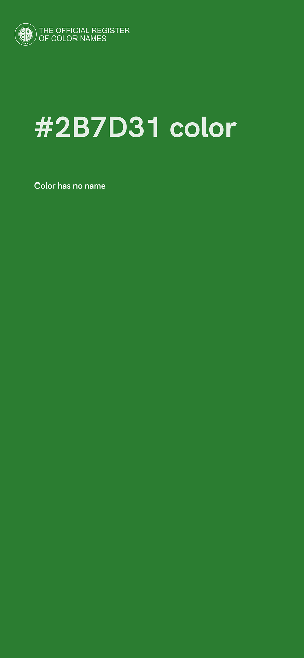 #2B7D31 color image