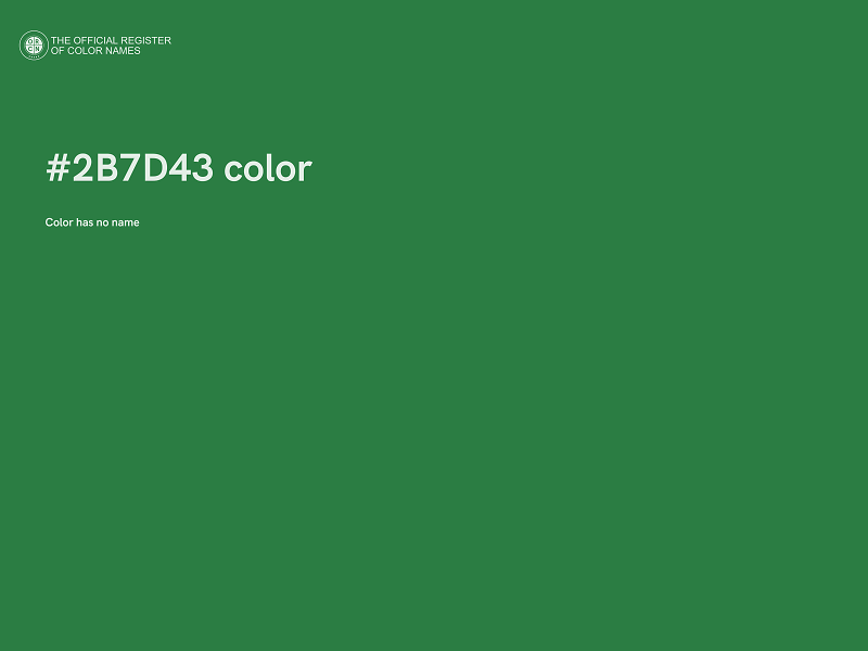 #2B7D43 color image