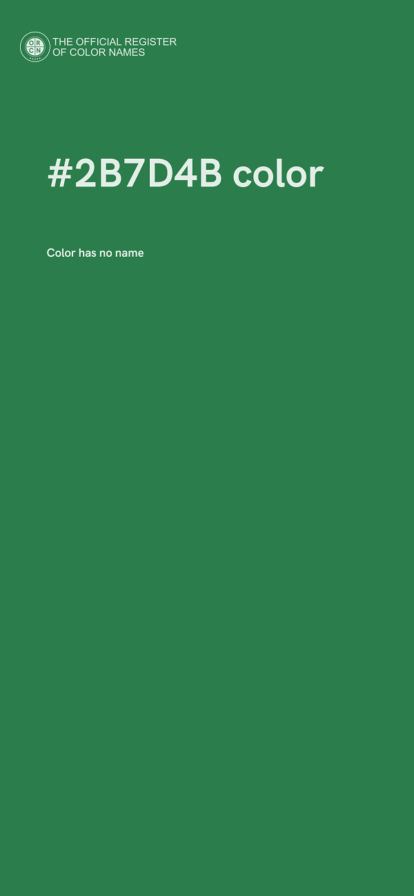 #2B7D4B color image