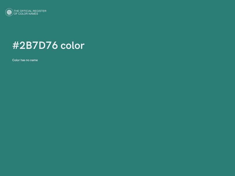 #2B7D76 color image