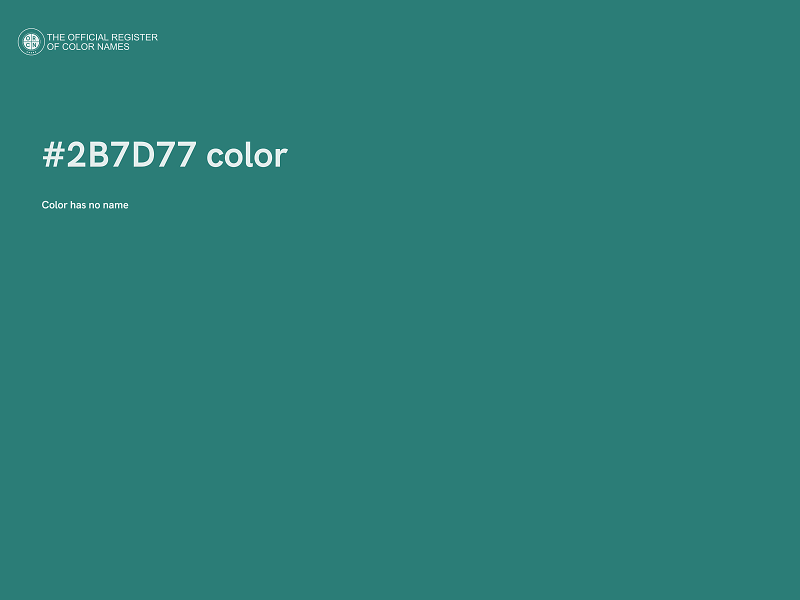 #2B7D77 color image