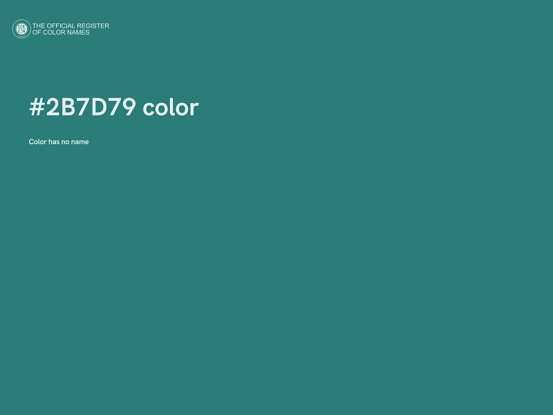 #2B7D79 color image