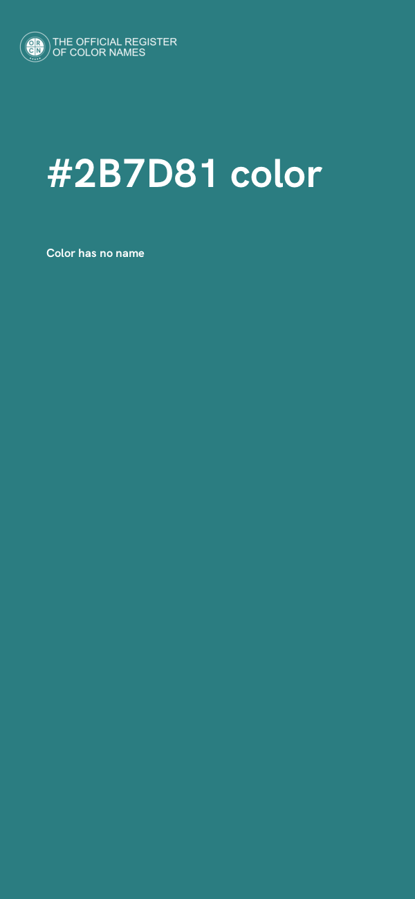 #2B7D81 color image