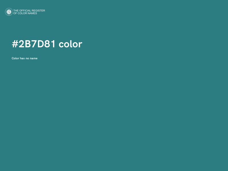 #2B7D81 color image