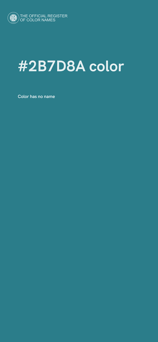 #2B7D8A color image