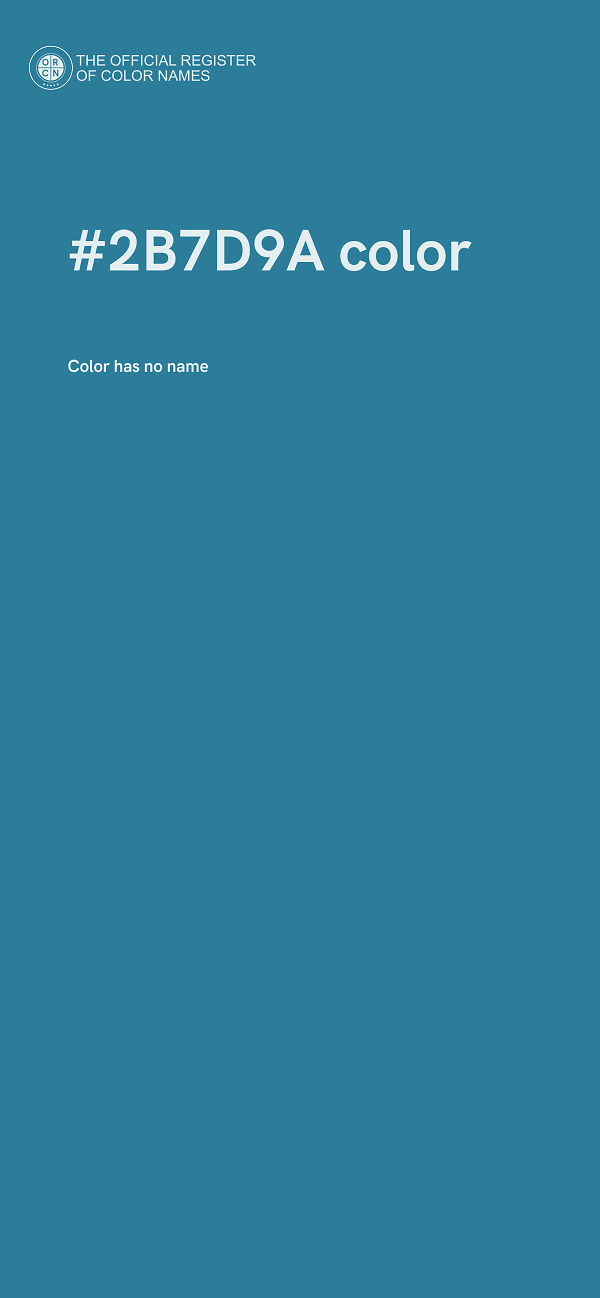 #2B7D9A color image