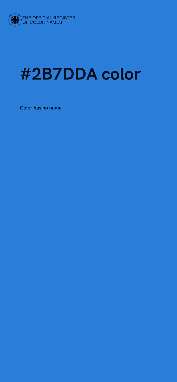 #2B7DDA color image