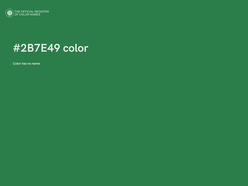 #2B7E49 color image