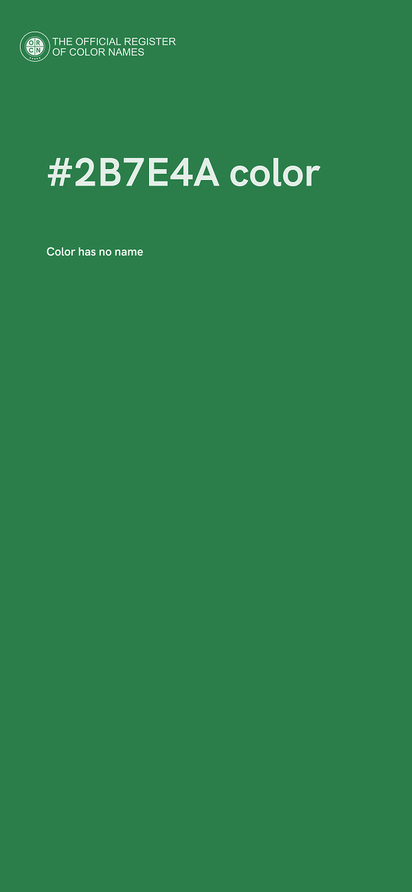 #2B7E4A color image