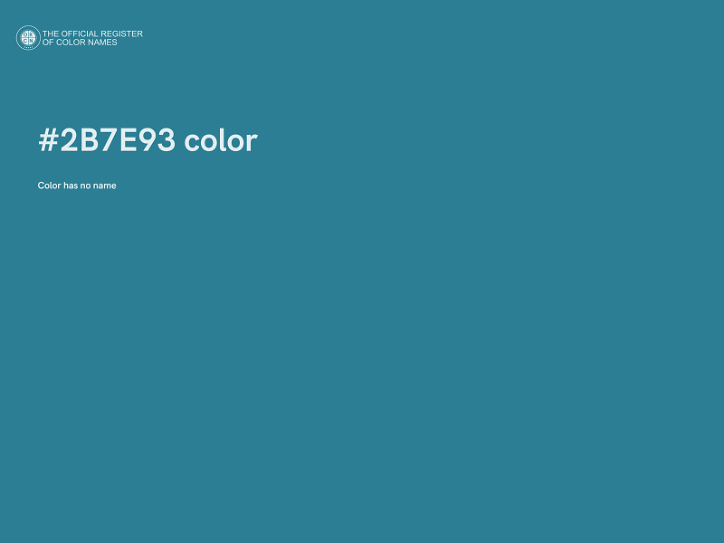 #2B7E93 color image