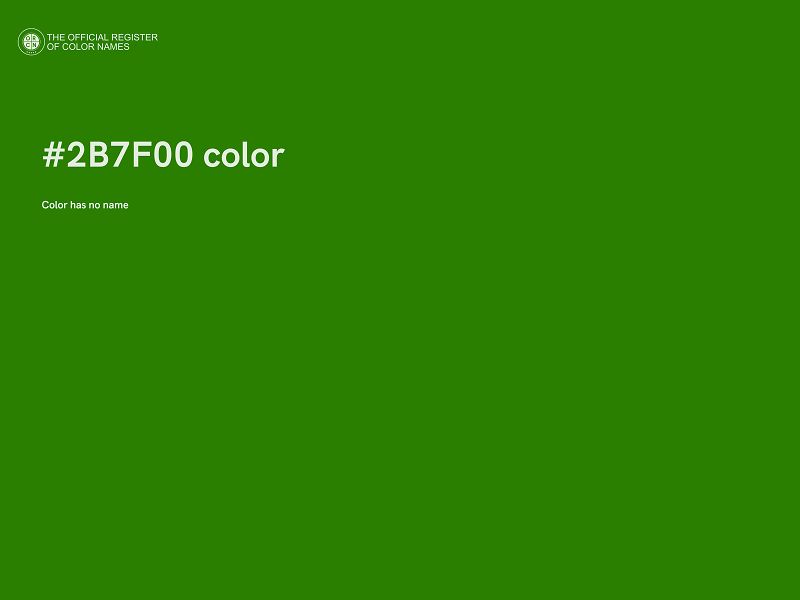 #2B7F00 color image