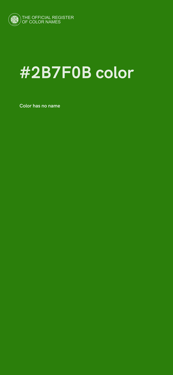 #2B7F0B color image