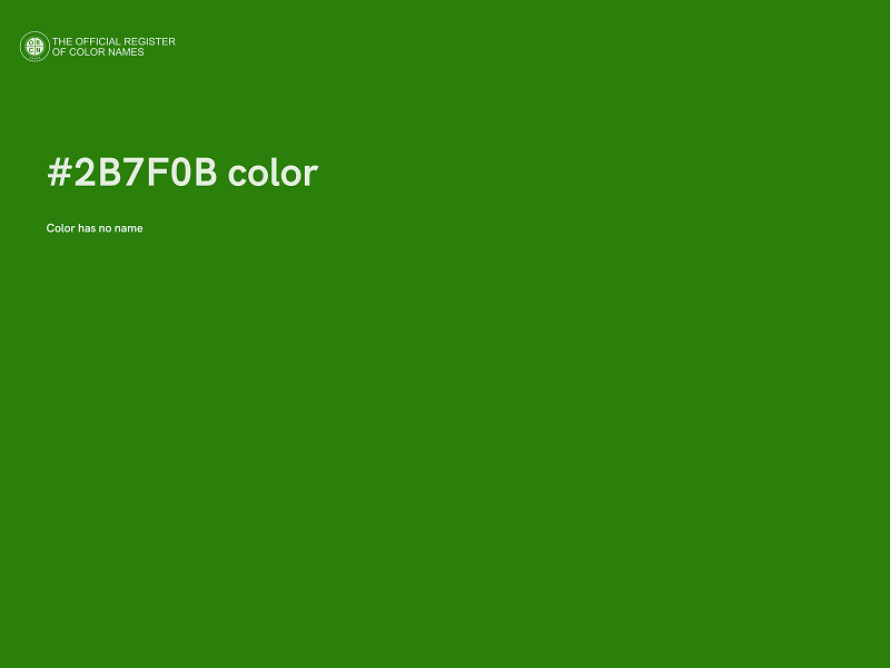 #2B7F0B color image