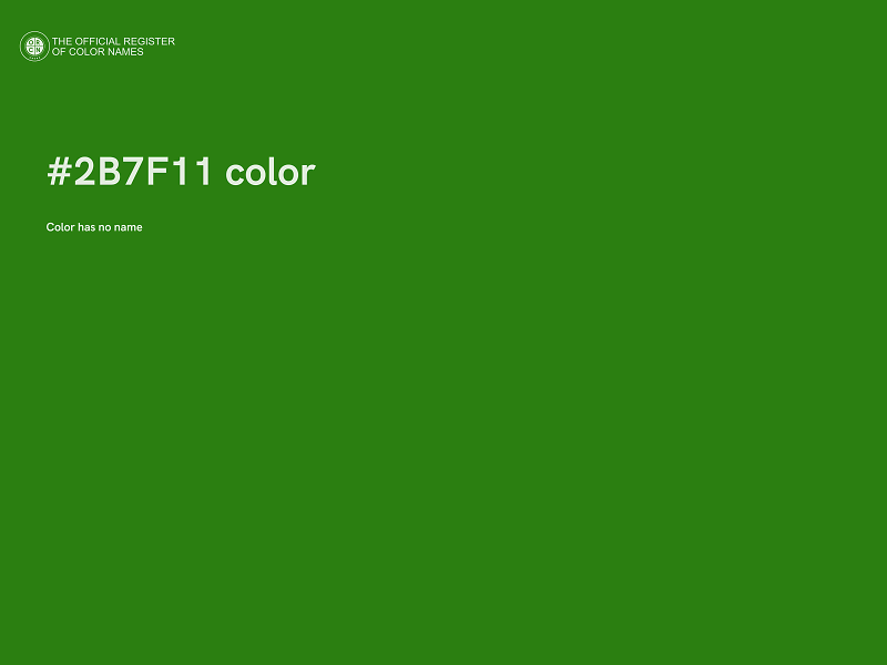 #2B7F11 color image