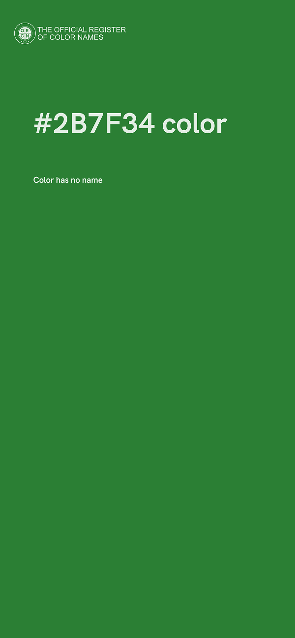 #2B7F34 color image