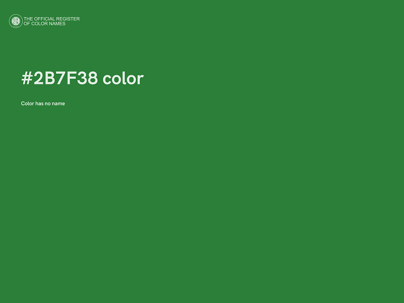 #2B7F38 color image