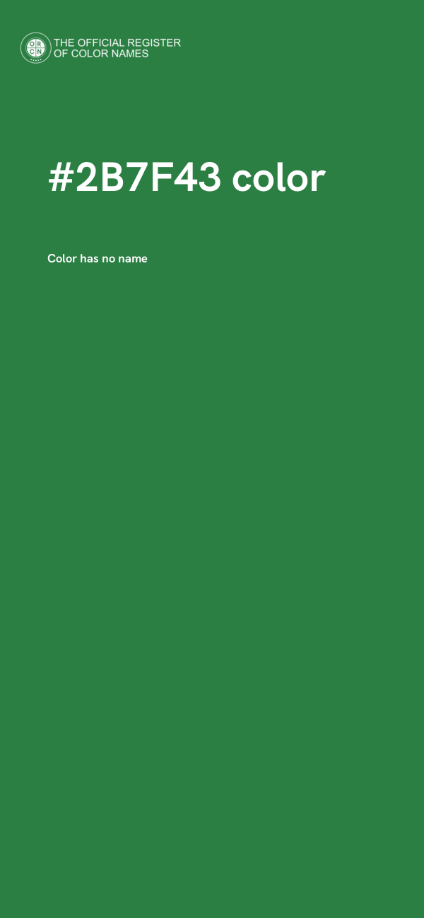 #2B7F43 color image
