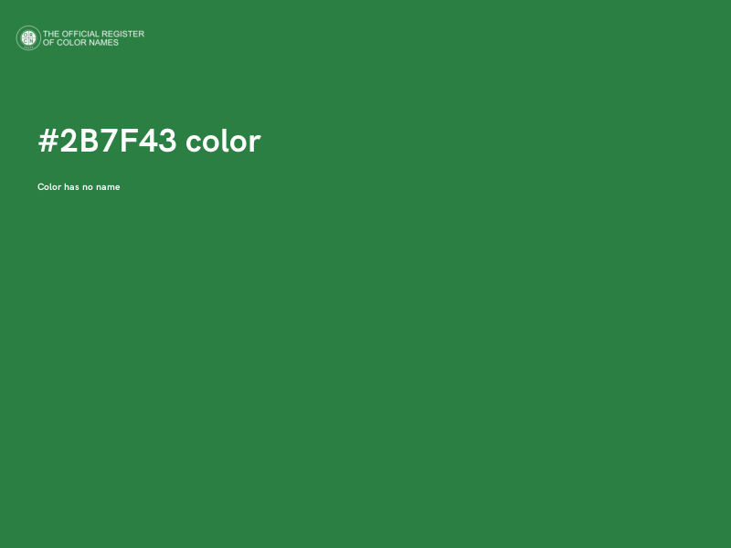 #2B7F43 color image
