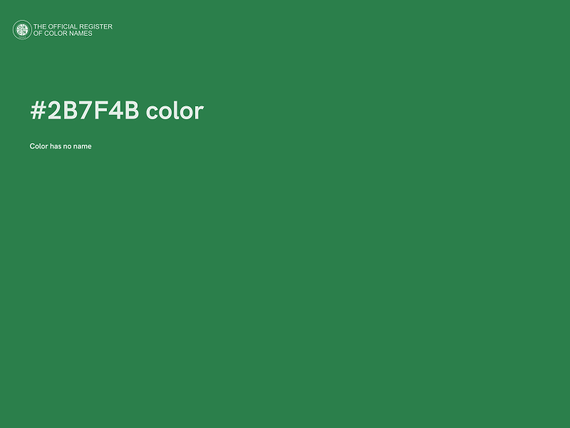 #2B7F4B color image