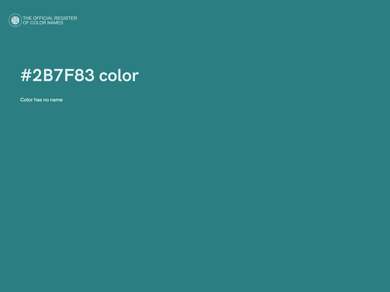 #2B7F83 color image