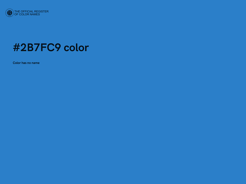 #2B7FC9 color image