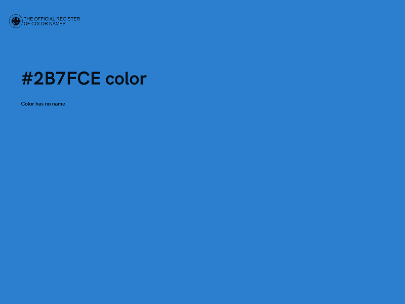 #2B7FCE color image