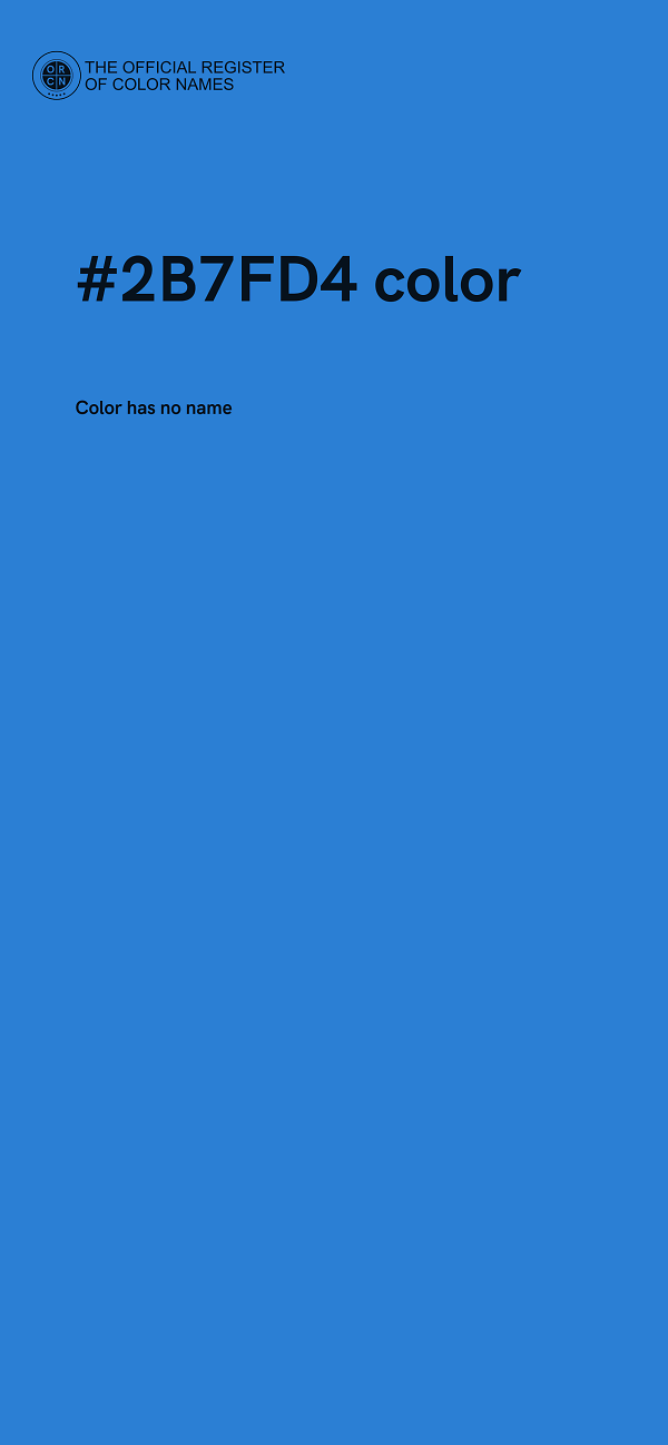 #2B7FD4 color image