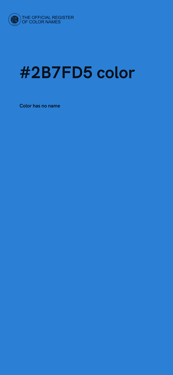 #2B7FD5 color image