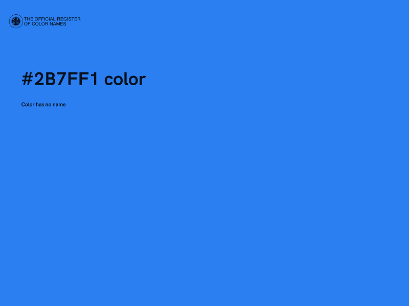 #2B7FF1 color image