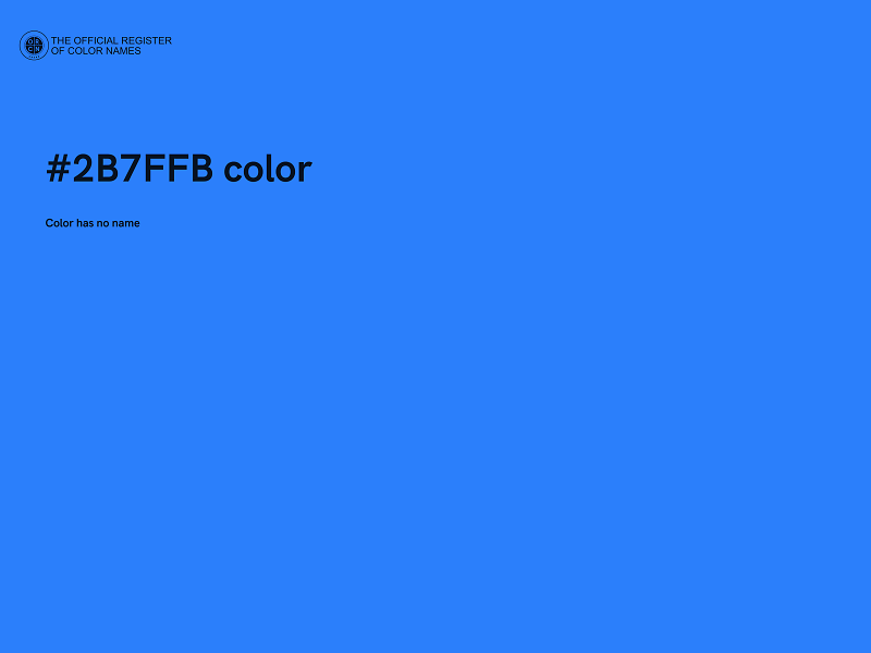 #2B7FFB color image