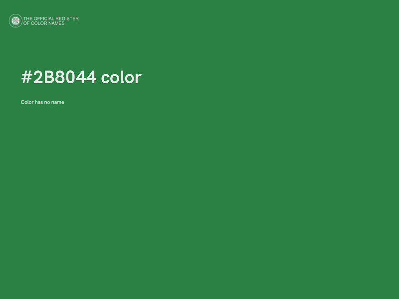 #2B8044 color image