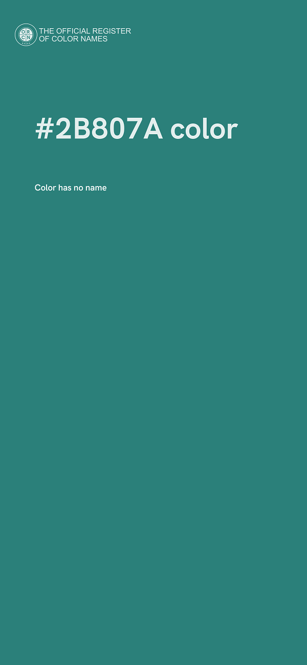 #2B807A color image