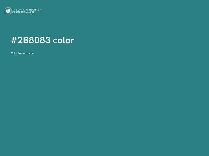 #2B8083 color image