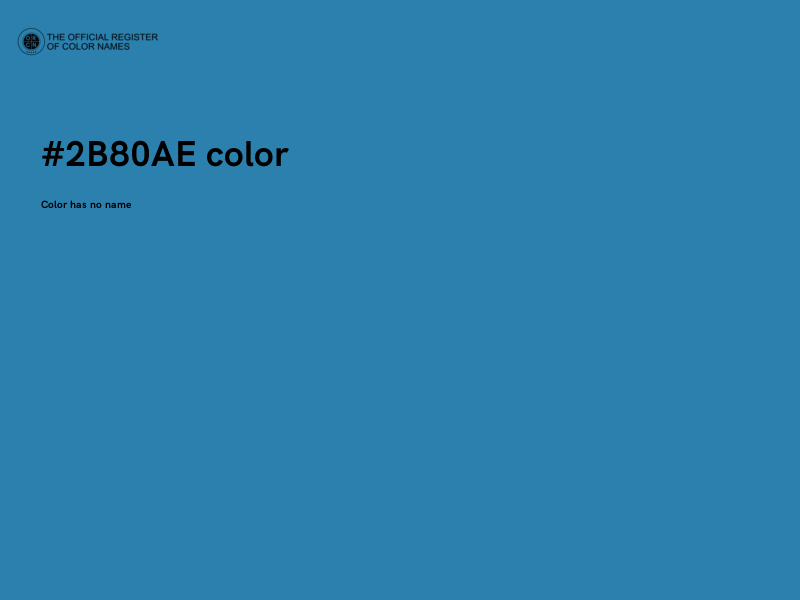 #2B80AE color image
