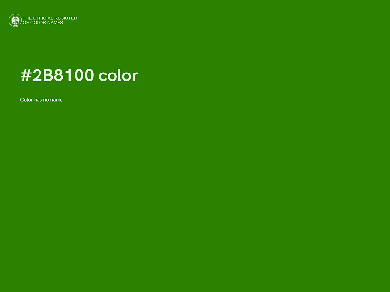 #2B8100 color image