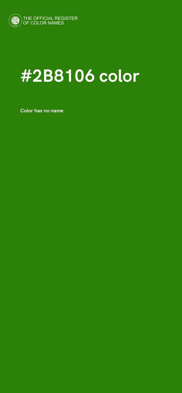 #2B8106 color image
