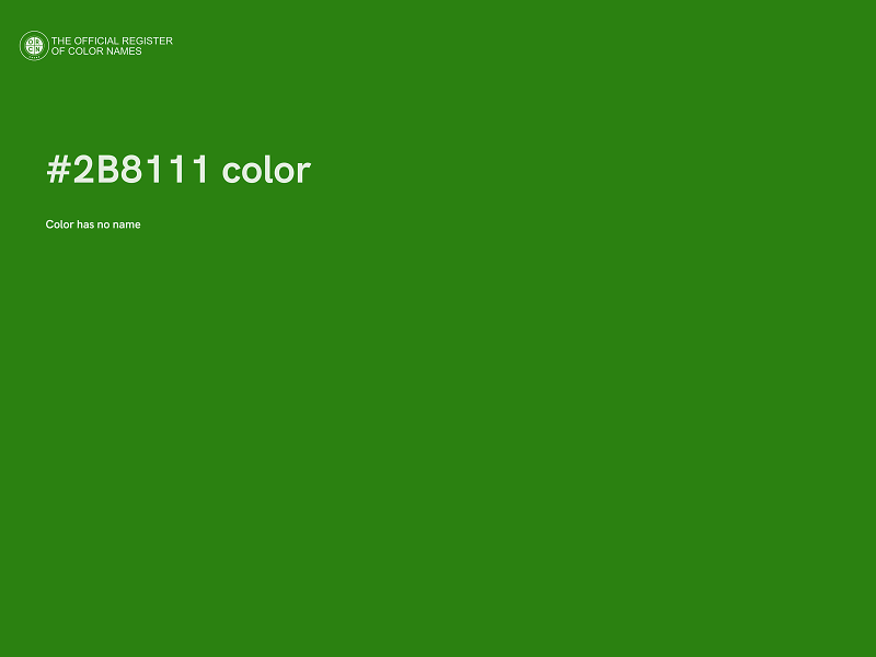 #2B8111 color image