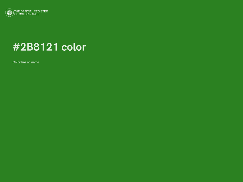 #2B8121 color image