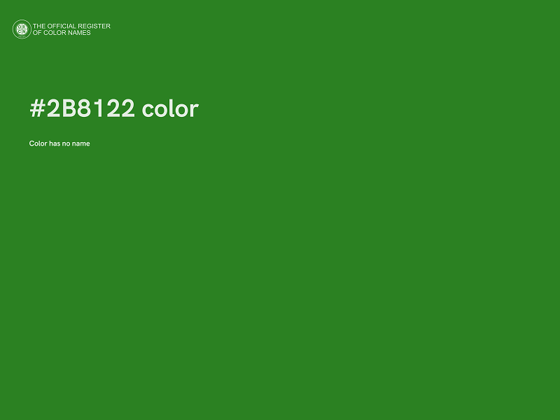 #2B8122 color image