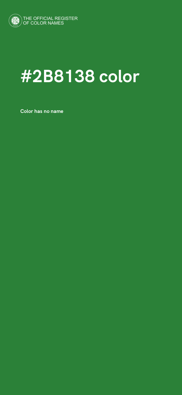 #2B8138 color image