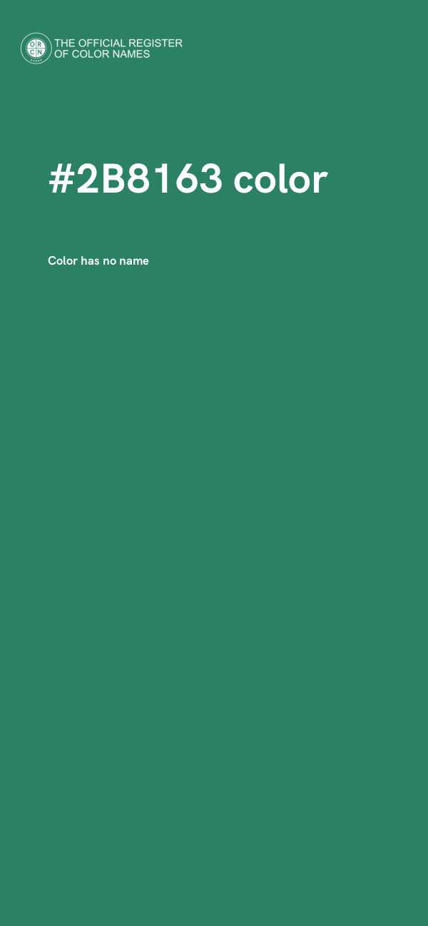 #2B8163 color image