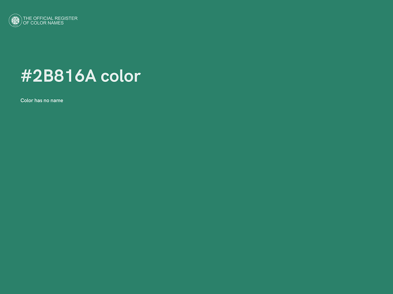 #2B816A color image