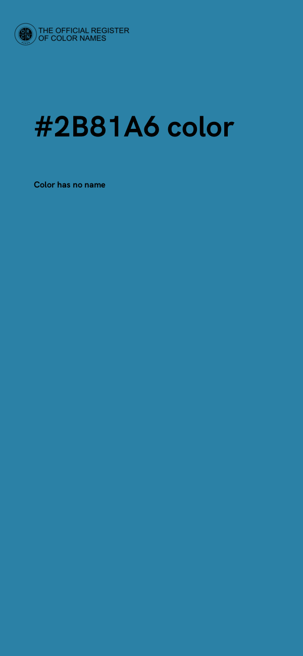 #2B81A6 color image