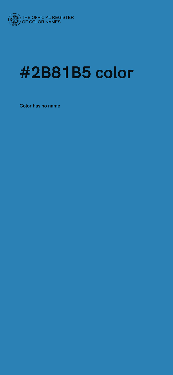 #2B81B5 color image