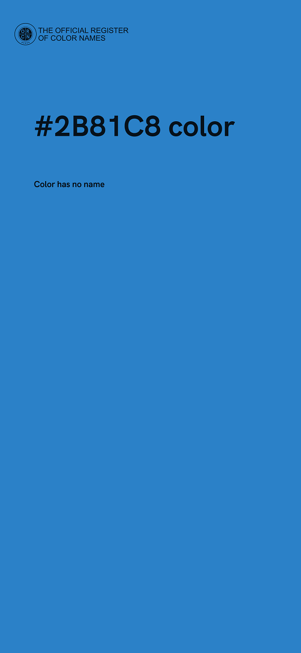 #2B81C8 color image