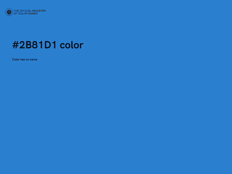 #2B81D1 color image